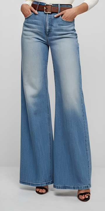 Wide Leg Palazzo Jeans for Women